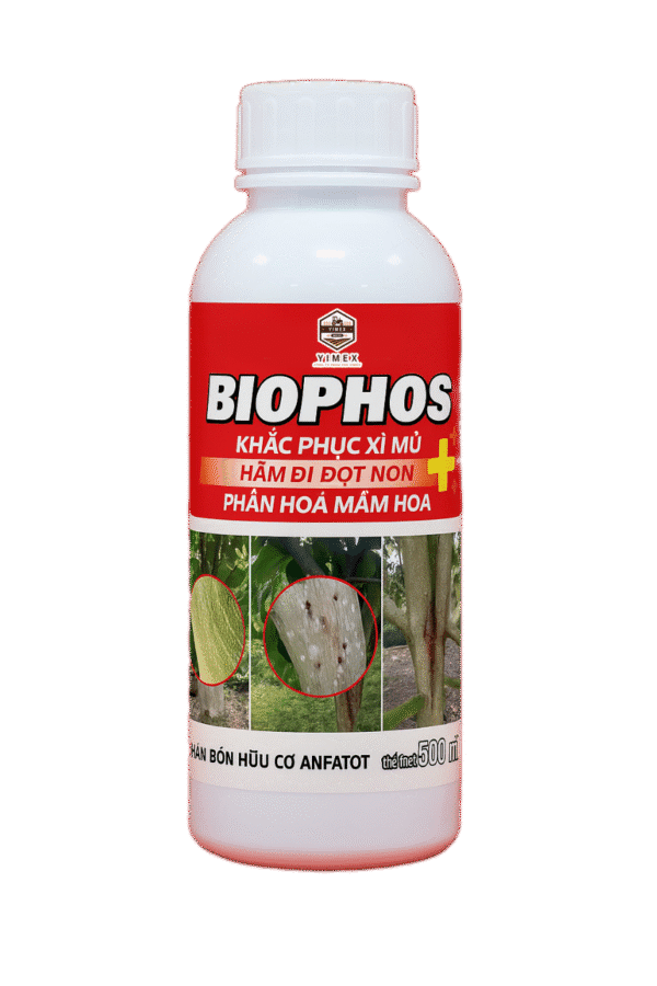 BIOPHOS YIMEX– Khắc Phục Xì Mủ, Hãm Đi Đọt Non, Phân Hóa Mầm Hoa
